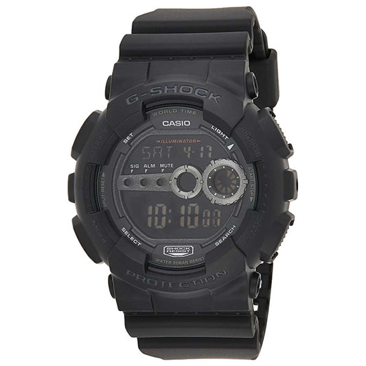Front view of Casio G-Shock Men's Quartz Watch GD-100-1BDR