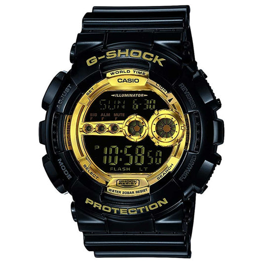 Front view of Casio G-Shock Men's Quartz Watch GD-100GB-1DR