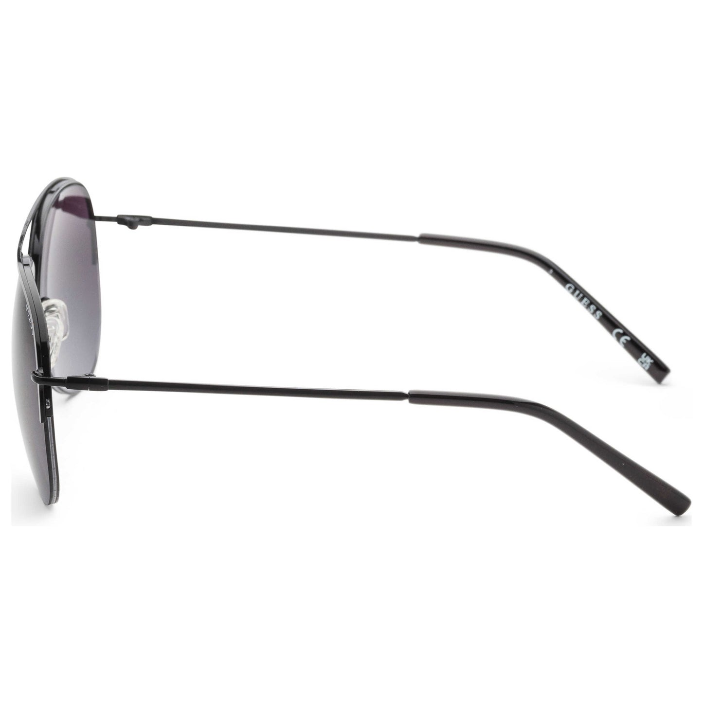Left view of Guess Factory Men's Sunglasses GF0224-01B