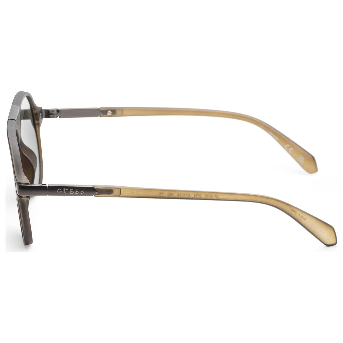 Left view of Guess Factory Men's Sunglasses GF0237-97N