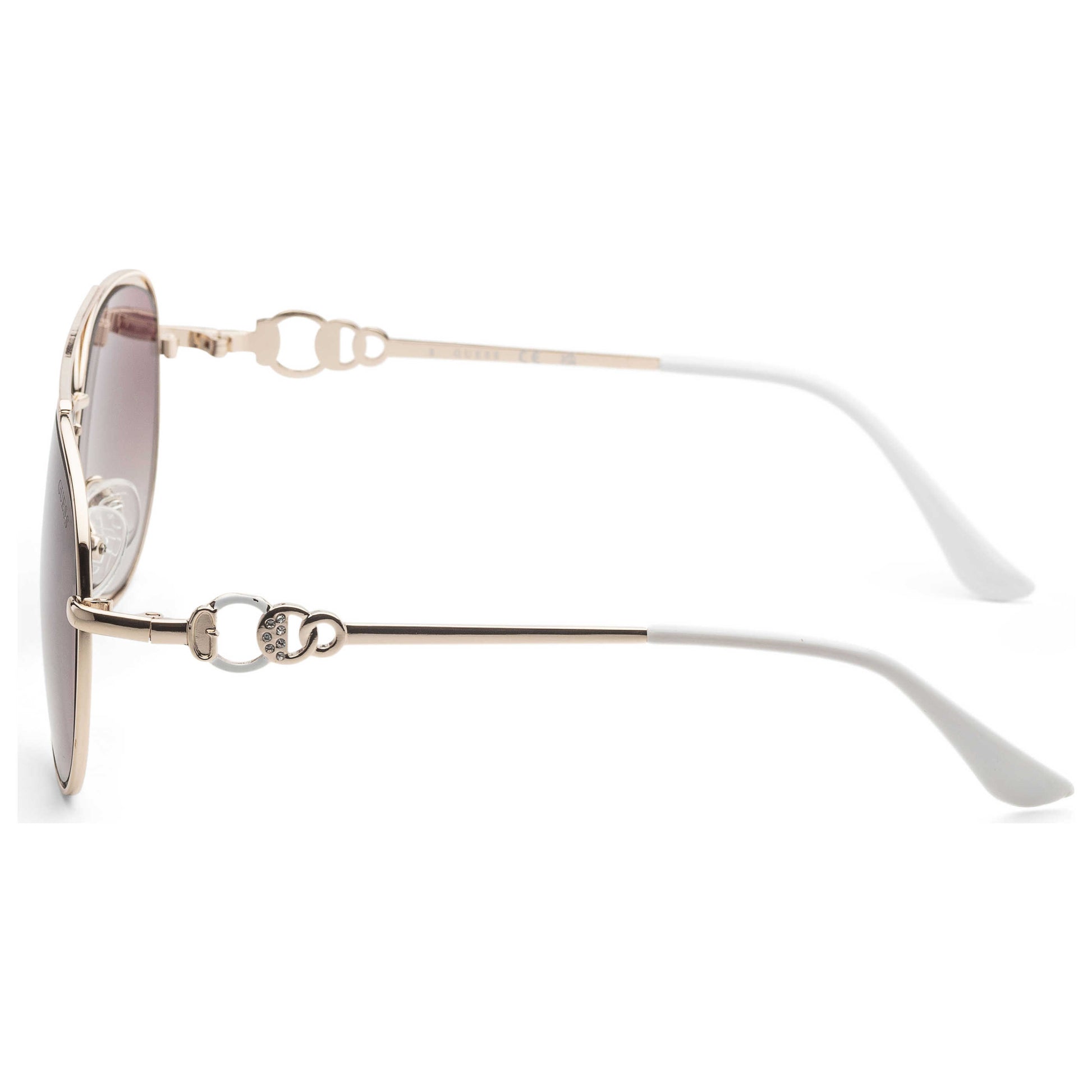 Left view of Guess Factory Women's Sunglasses GF0344-32F