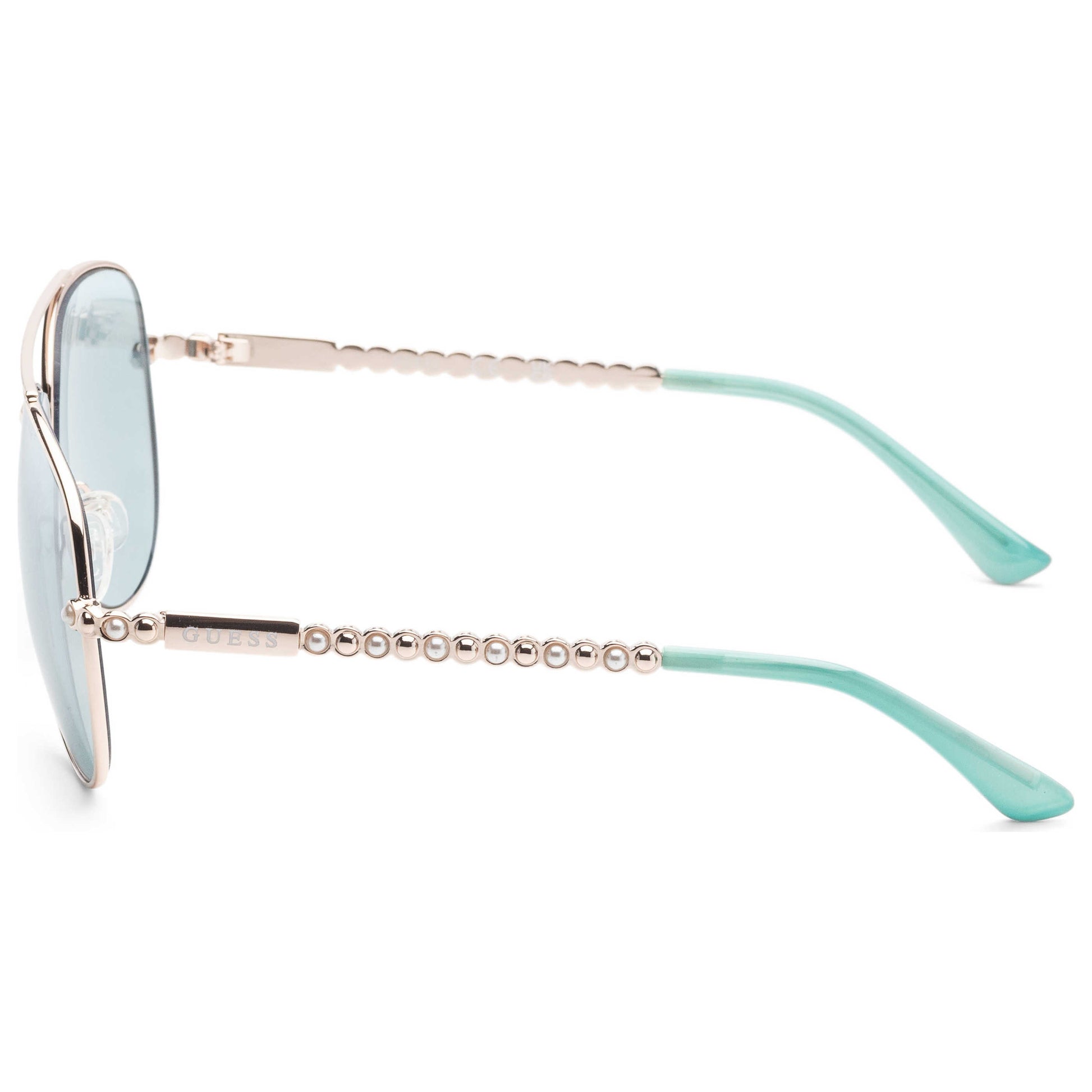 Left view of Guess Factory Women's Sunglasses GF0356-32V
