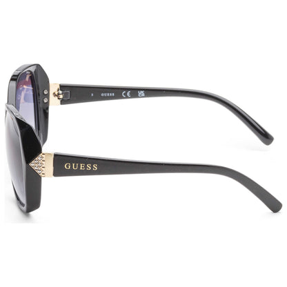 Left view of Guess Factory Women's Sunglasses GF0373-01B