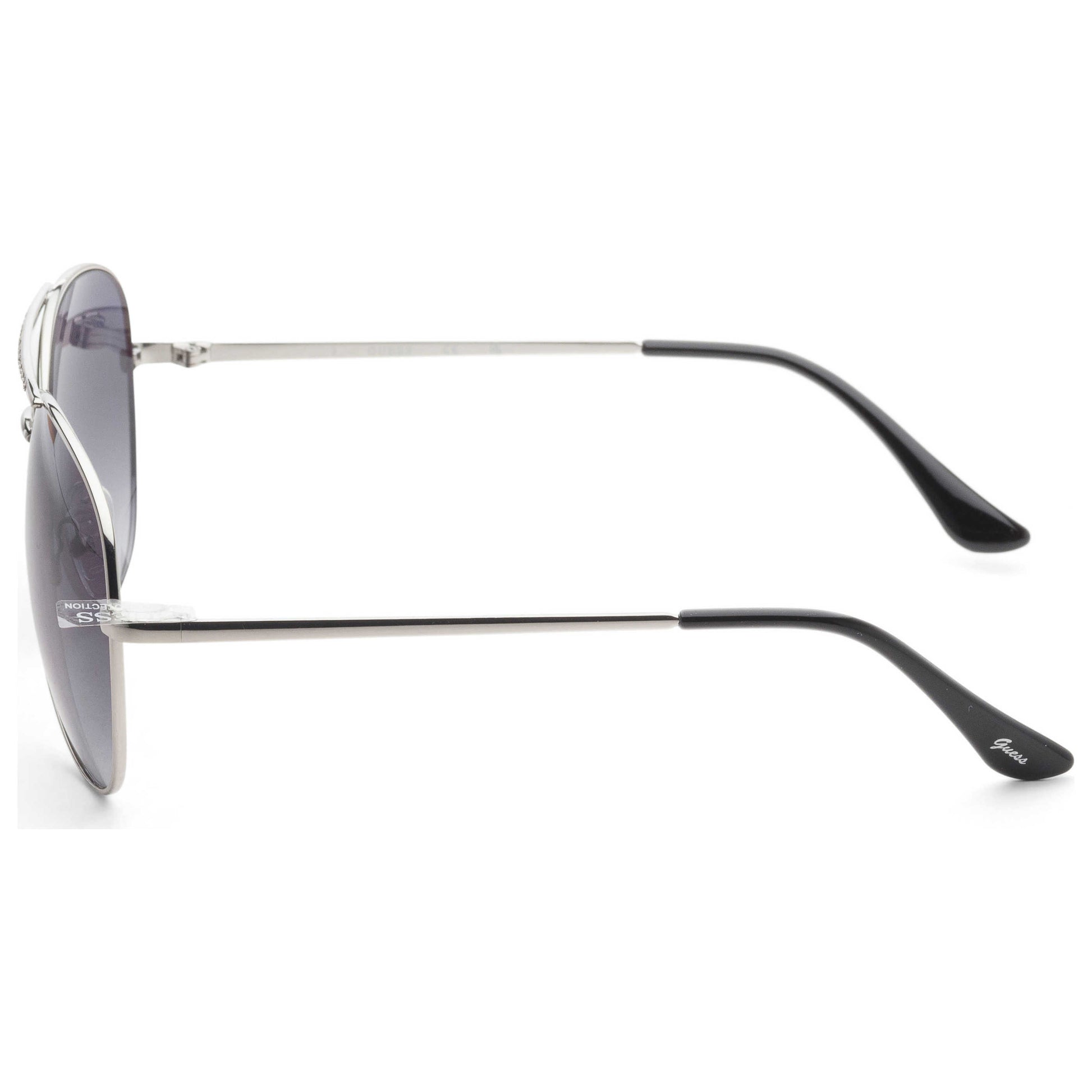 Left view of Guess Factory Women's Sunglasses GF0399-01B