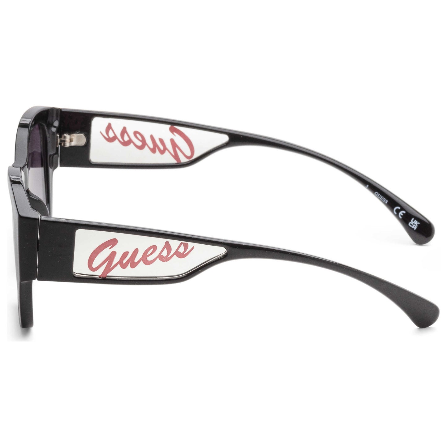 Left view of Guess Factory Women's Sunglasses GF0403-01B