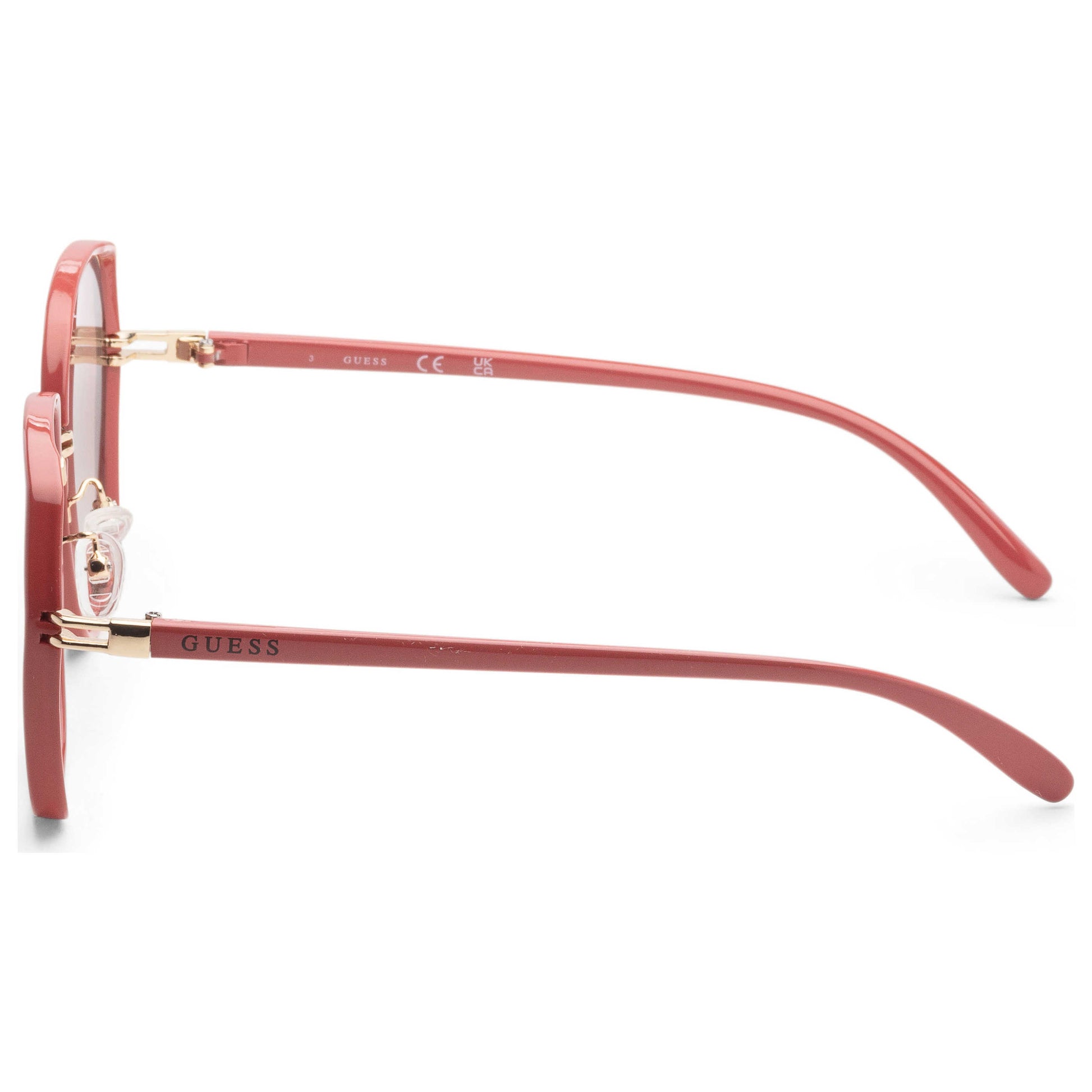 Left view of Guess Factory Women's Sunglasses GF0407-66F