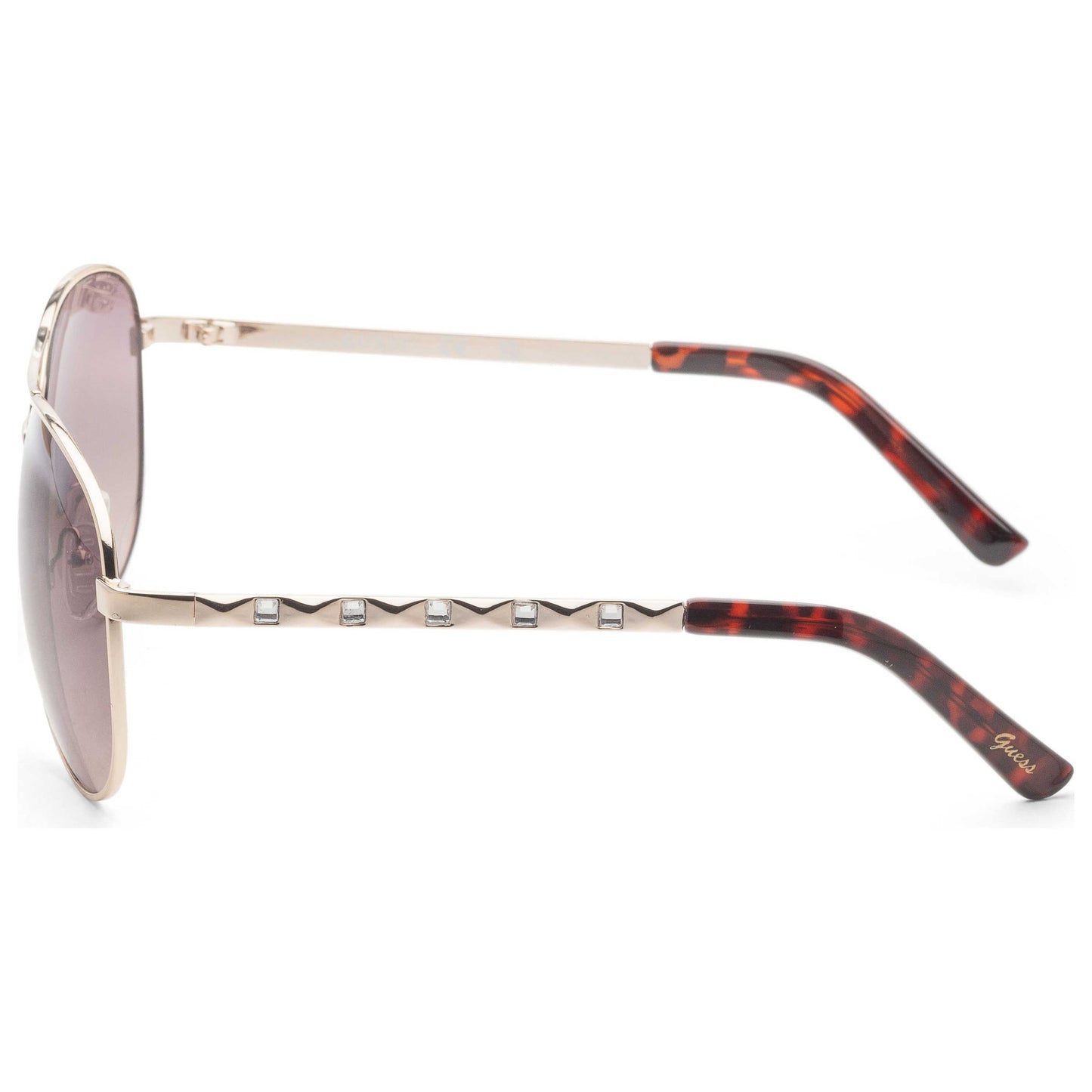 Left view of Guess Factory Women's Sunglasses GF0408-32F