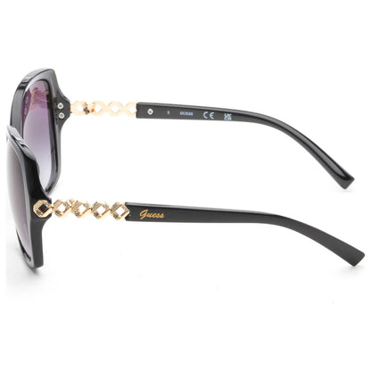 Left view of Guess Factory Women's Sunglasses GF0413-01B