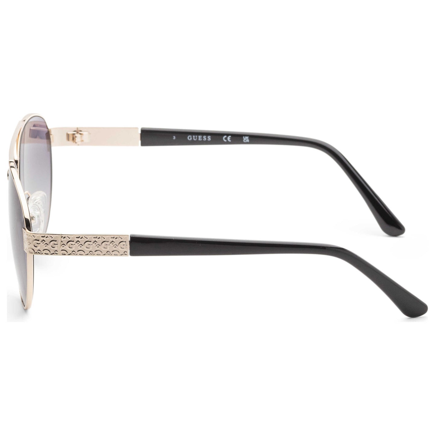 Left view of Guess Factory Men's Sunglasses GF0414-32B
