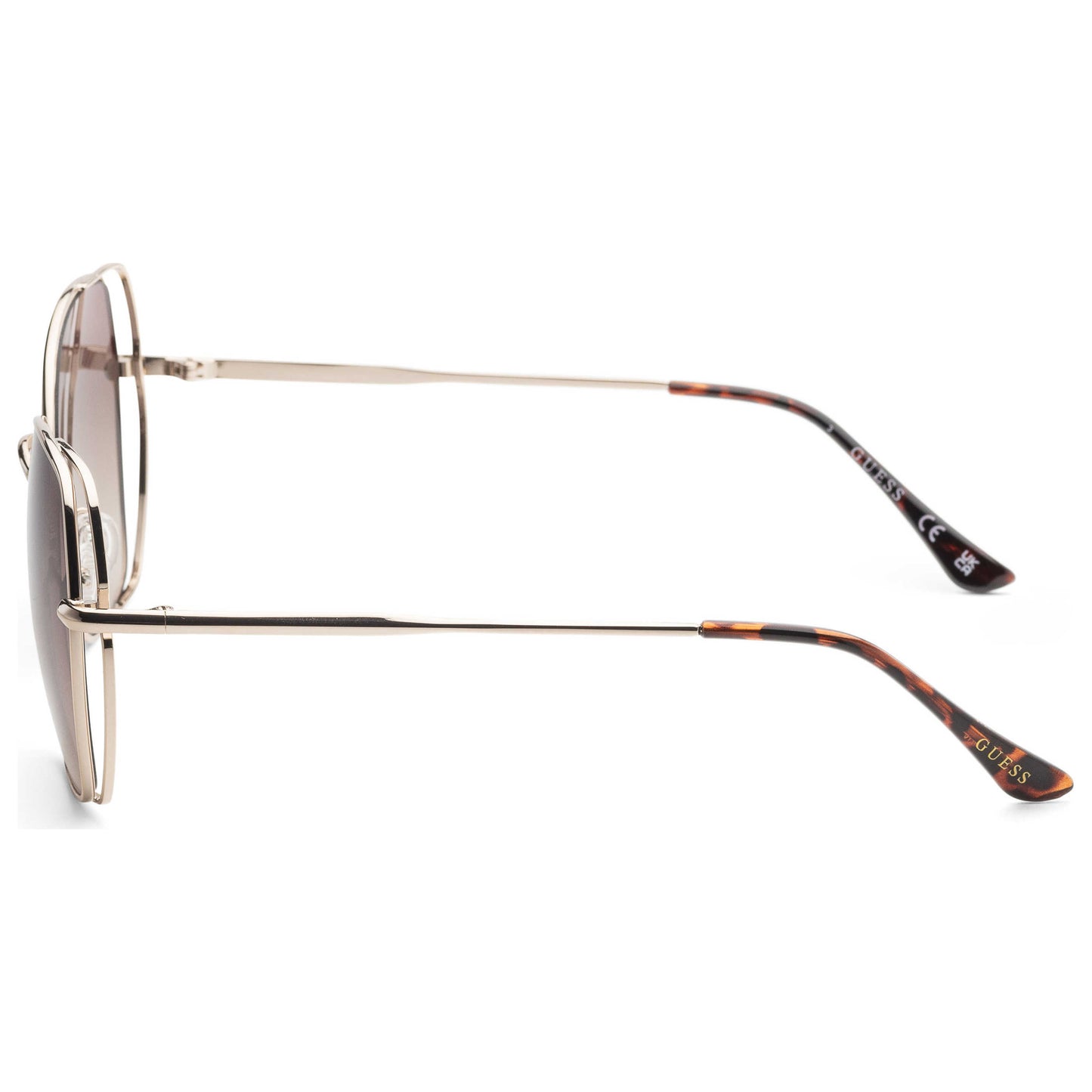 Left view of Guess Factory Women's Sunglasses GF0416-32F