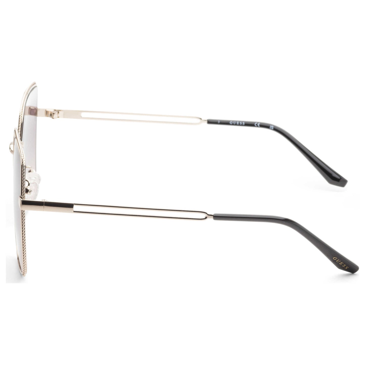 Left view of Guess Factory Women's Sunglasses GF0419-32B