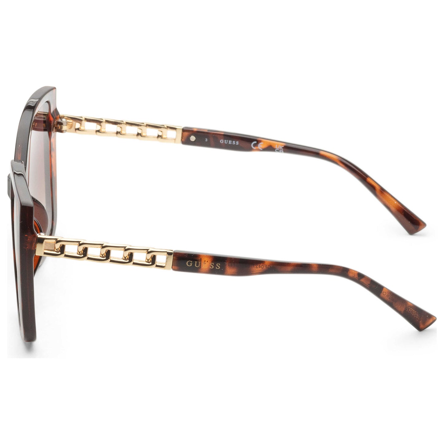 Left view of Guess Factory Women's Sunglasses GF0427-52F