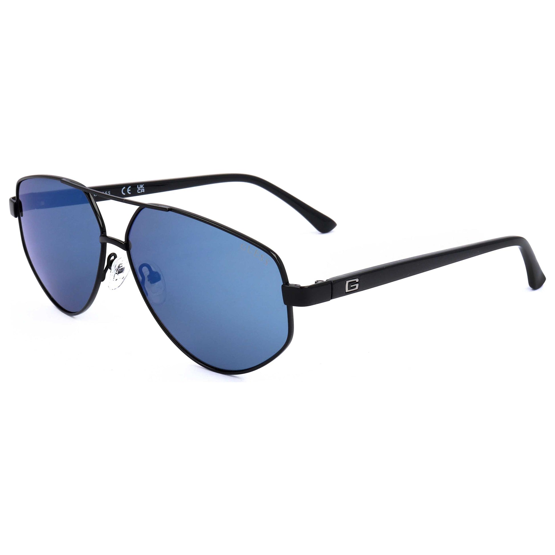 Front view of Guess Factory Men's Sunglasses GF5076-01X-60