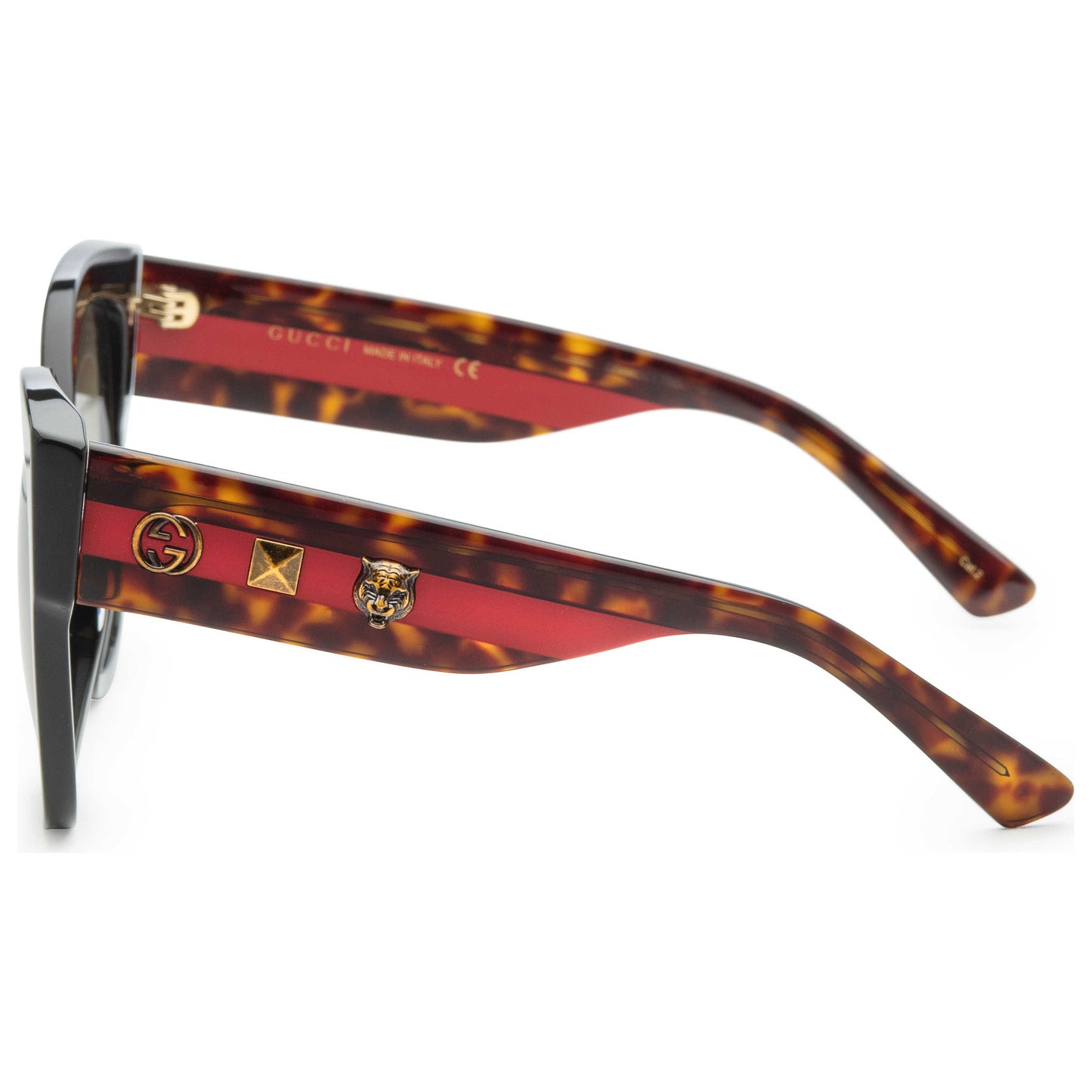 Back view of Gucci Sensual Romantic Women's Sunglasses GG0059S-001