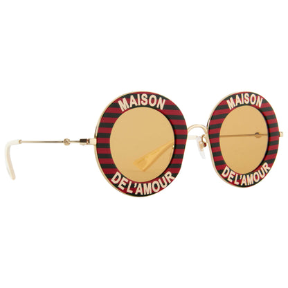 Front view of Gucci Fashion Men's Sunglasses GG0113S-007-44