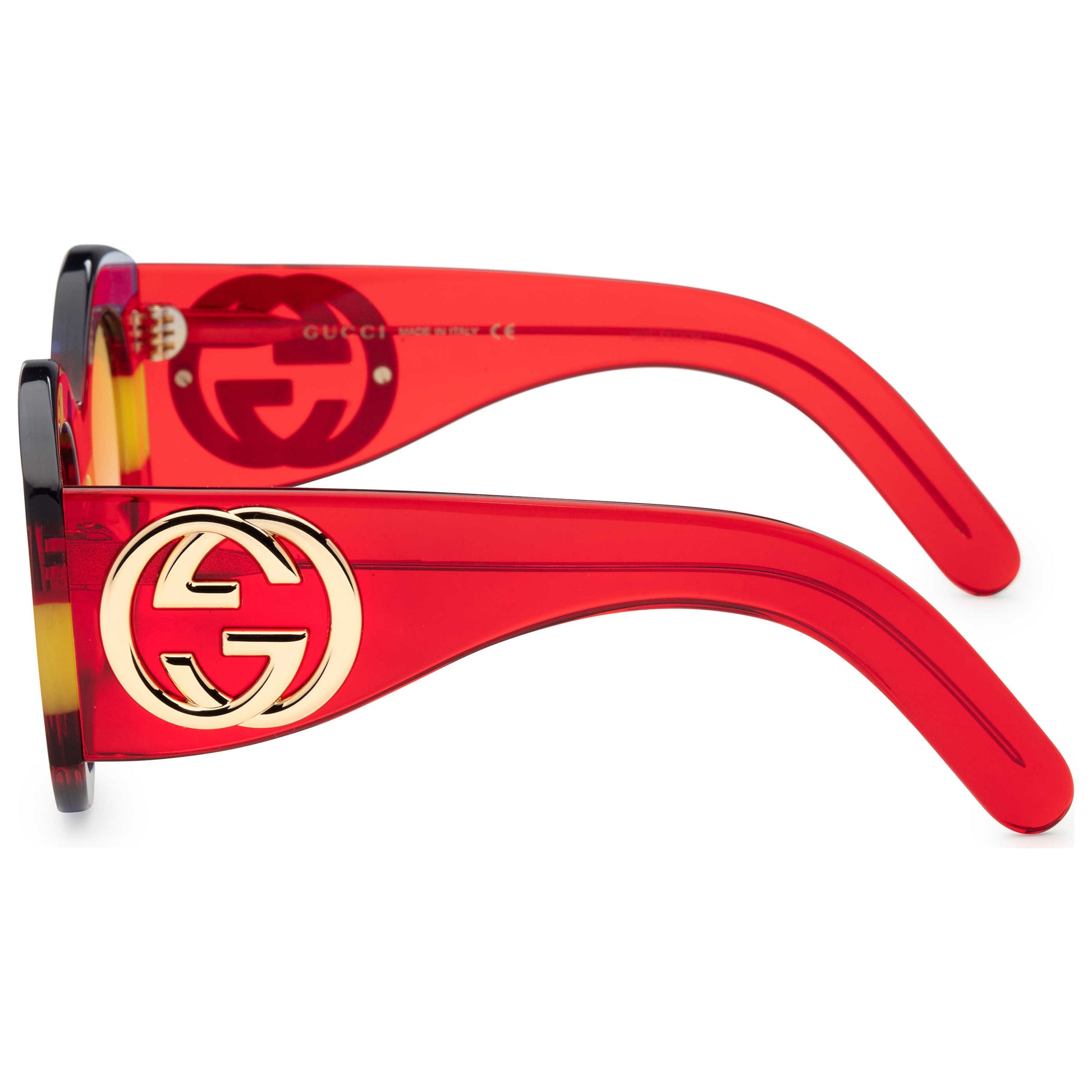 Left view of Gucci Core Women's Sunglasses GG0177S-002