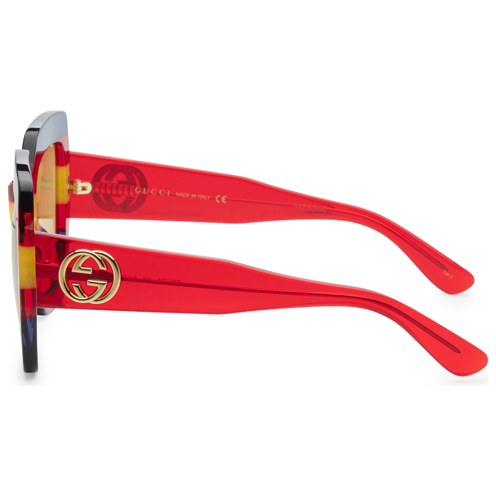 Back view of Gucci Web Women's Sunglasses GG0178S-002
