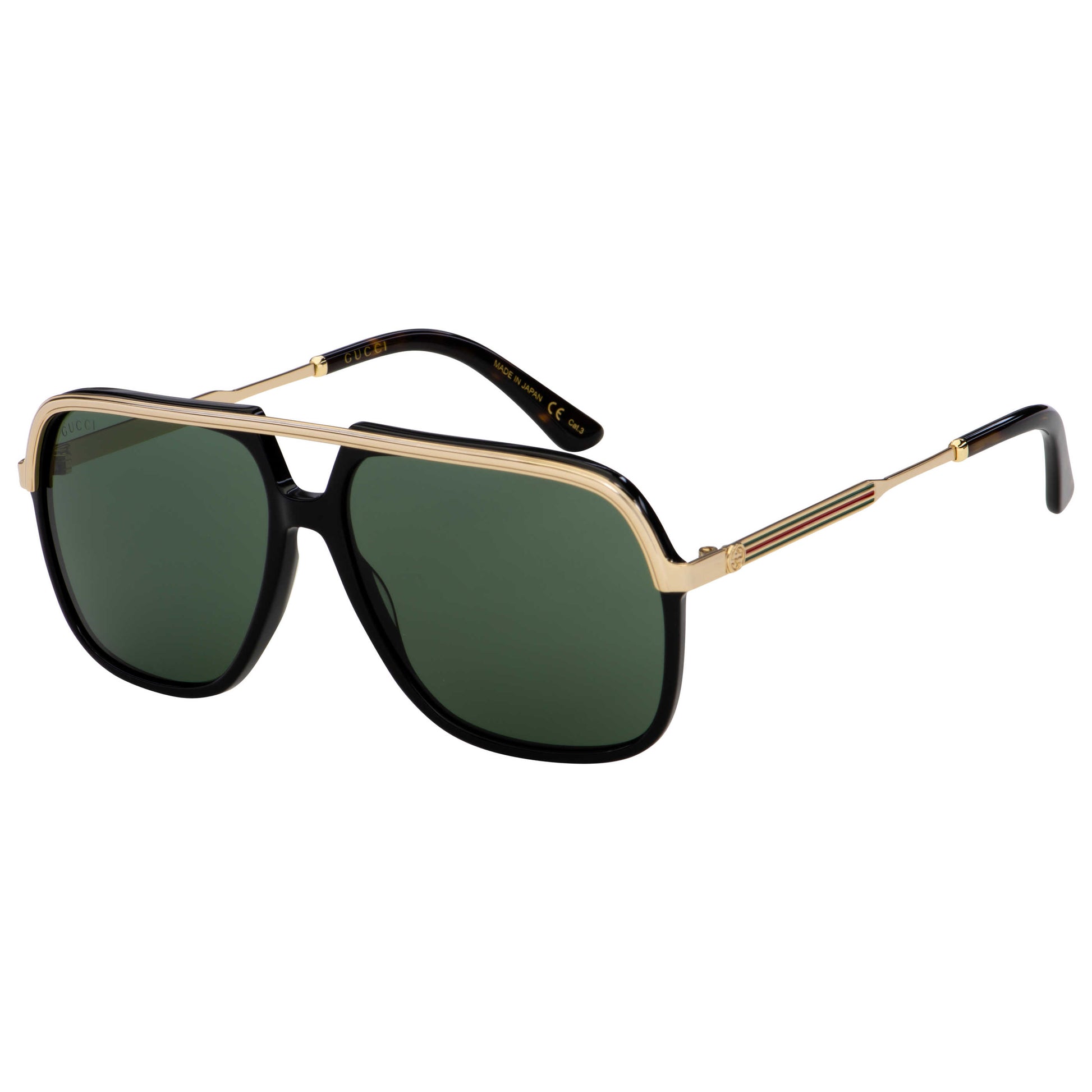 Front view of Gucci Fashion Unisex Sunglasses GG0200S-001