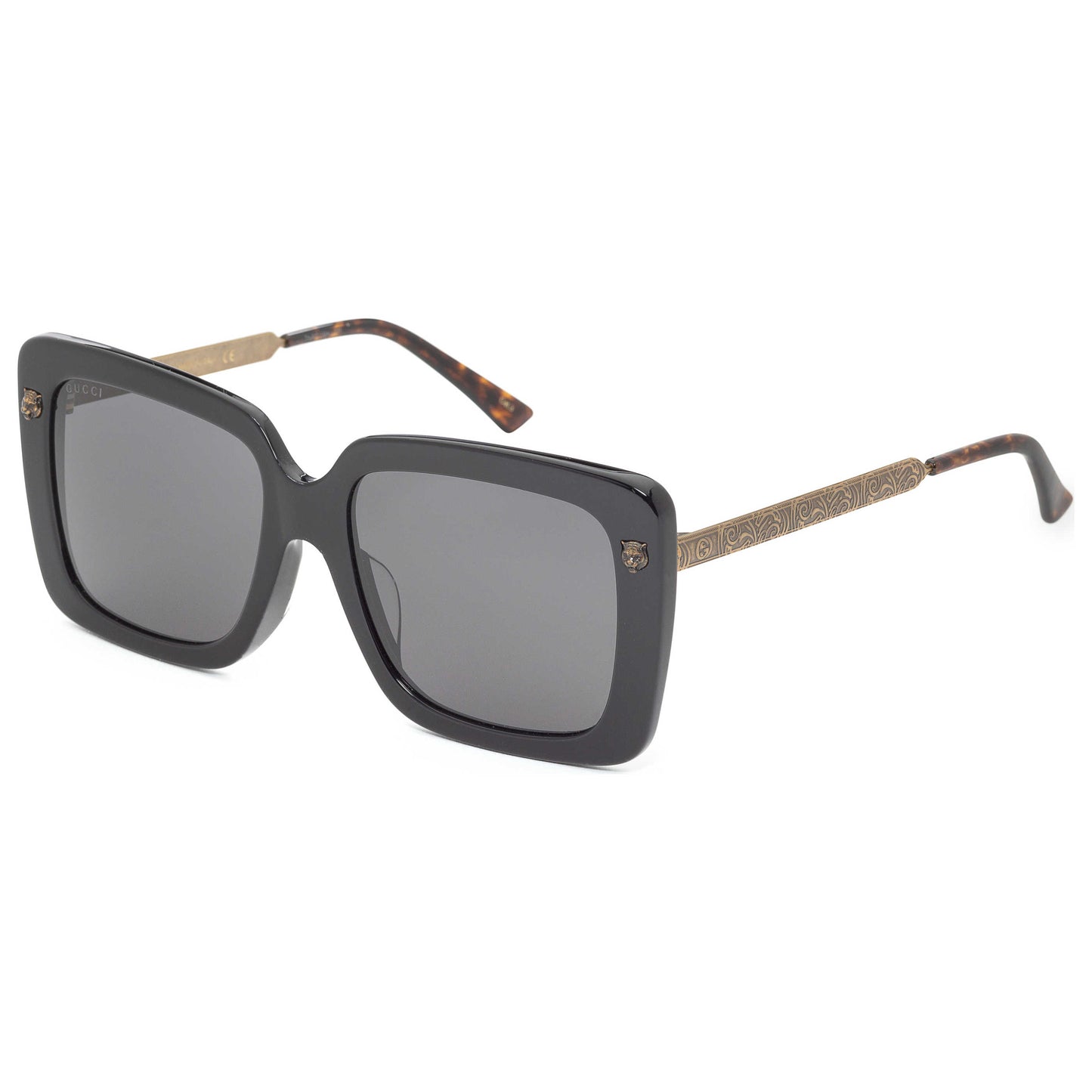 Front view of Gucci Core Women's Sunglasses GG0216SA-001