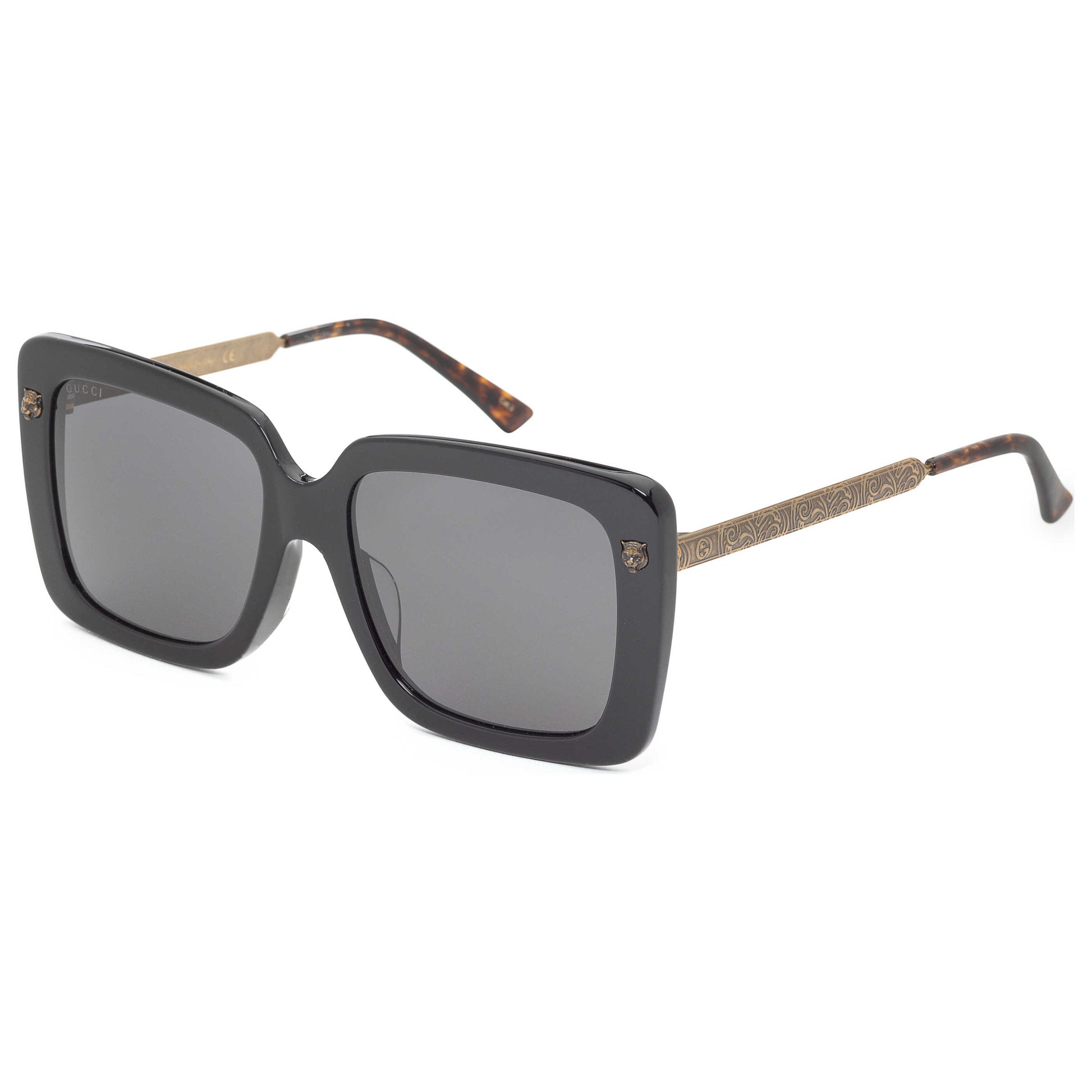 Front view of Gucci Core Women's Sunglasses GG0216SA-001