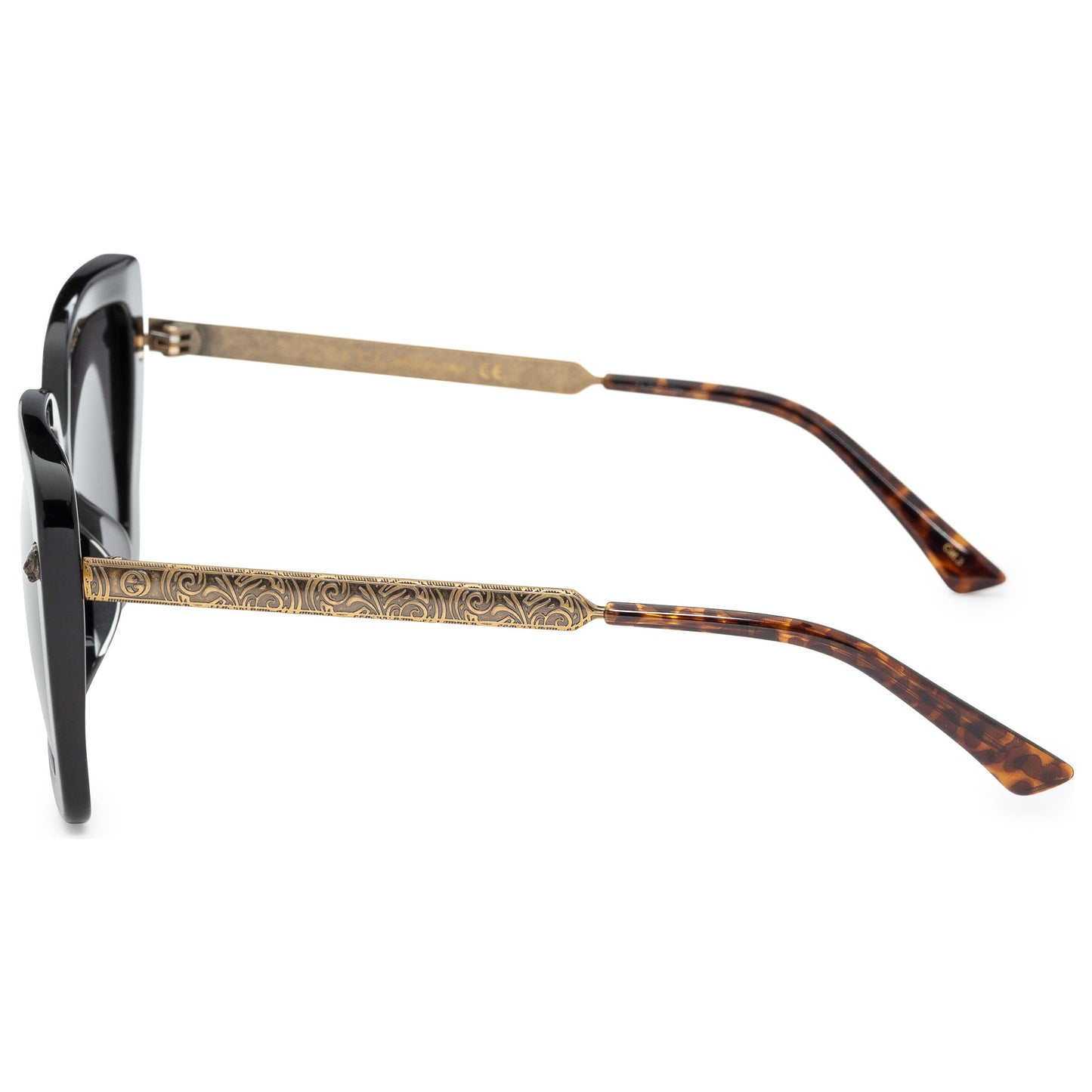 Left view of Gucci Core Women's Sunglasses GG0216SA-001