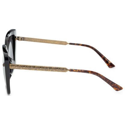 Left view of Gucci Core Women's Sunglasses GG0216SA-001