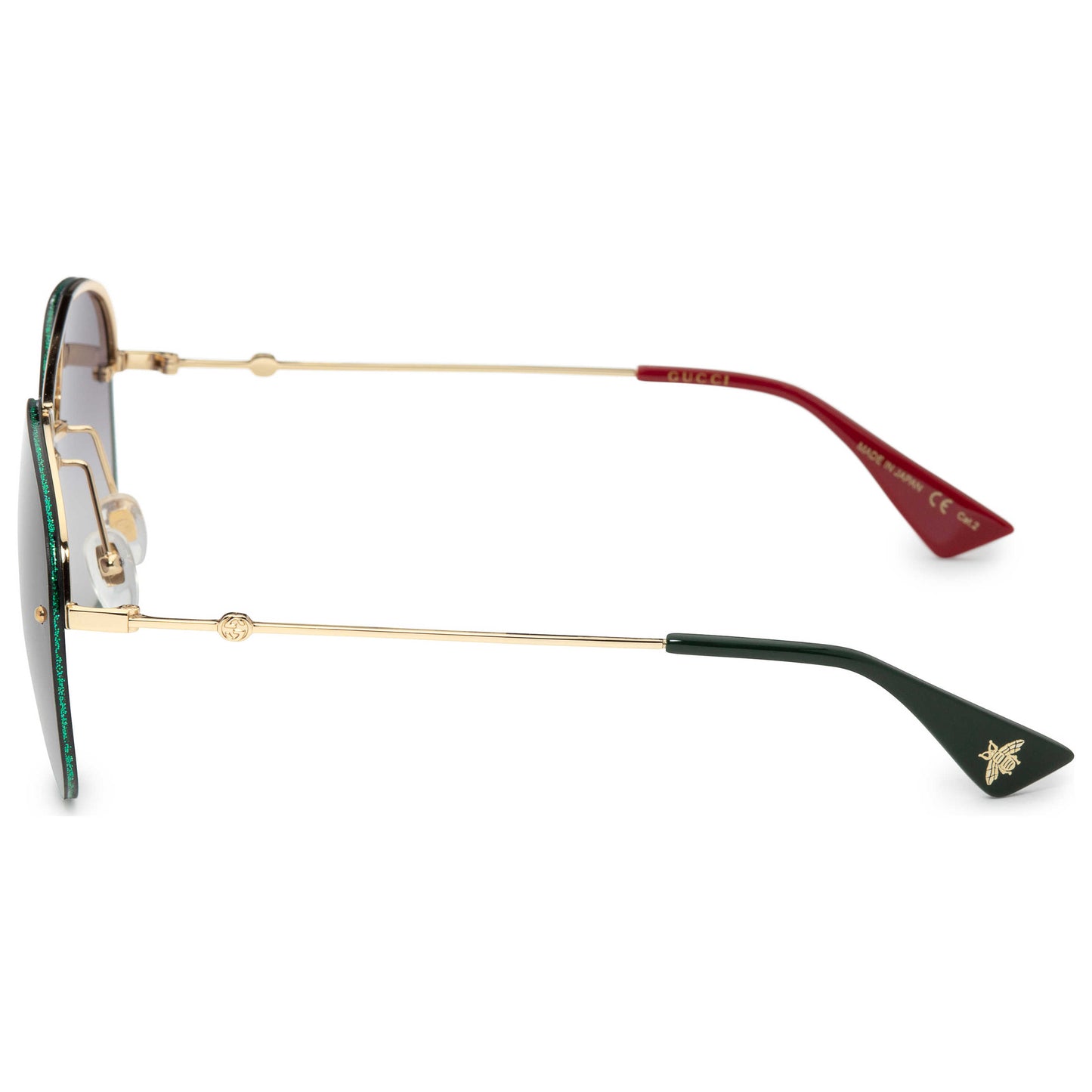 Back view of Gucci Fashion Women's Sunglasses GG0227S-001