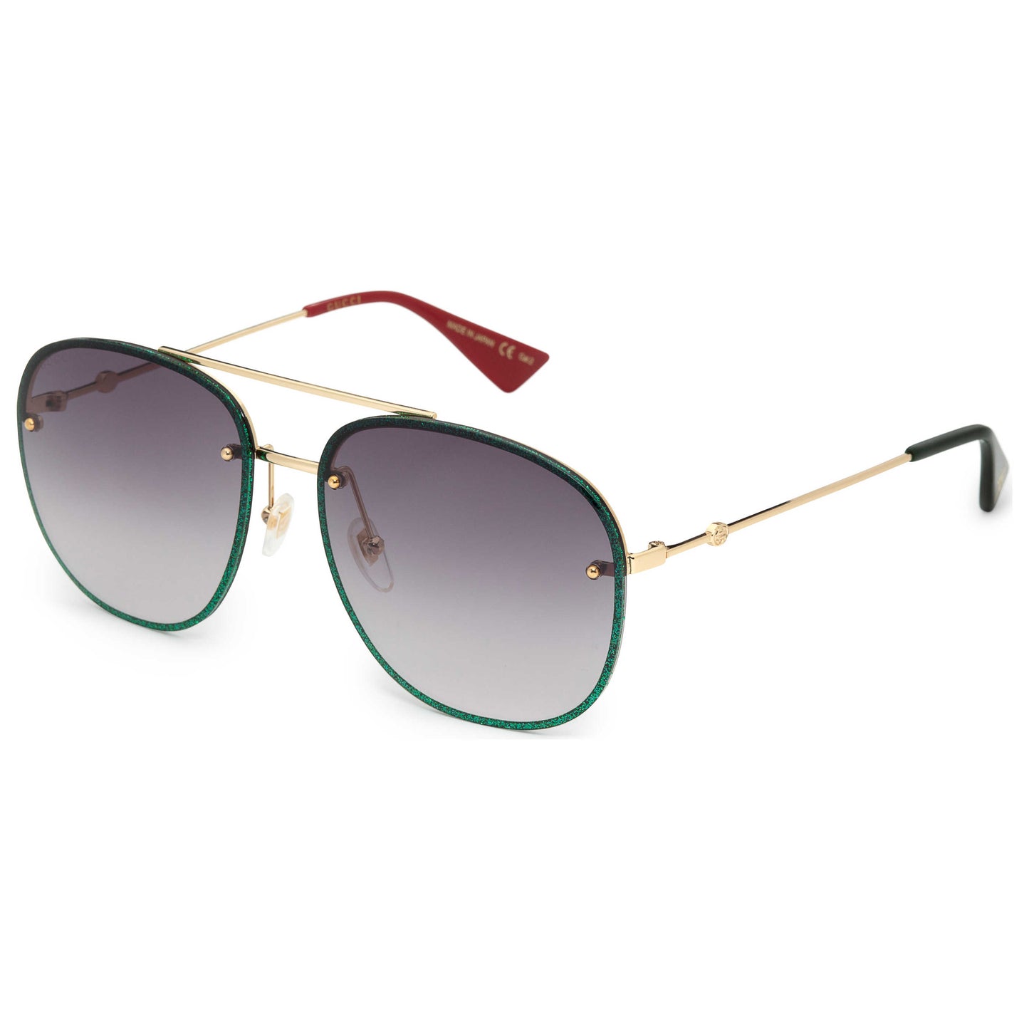 Front view of Gucci Fashion Women's Sunglasses GG0227S-001