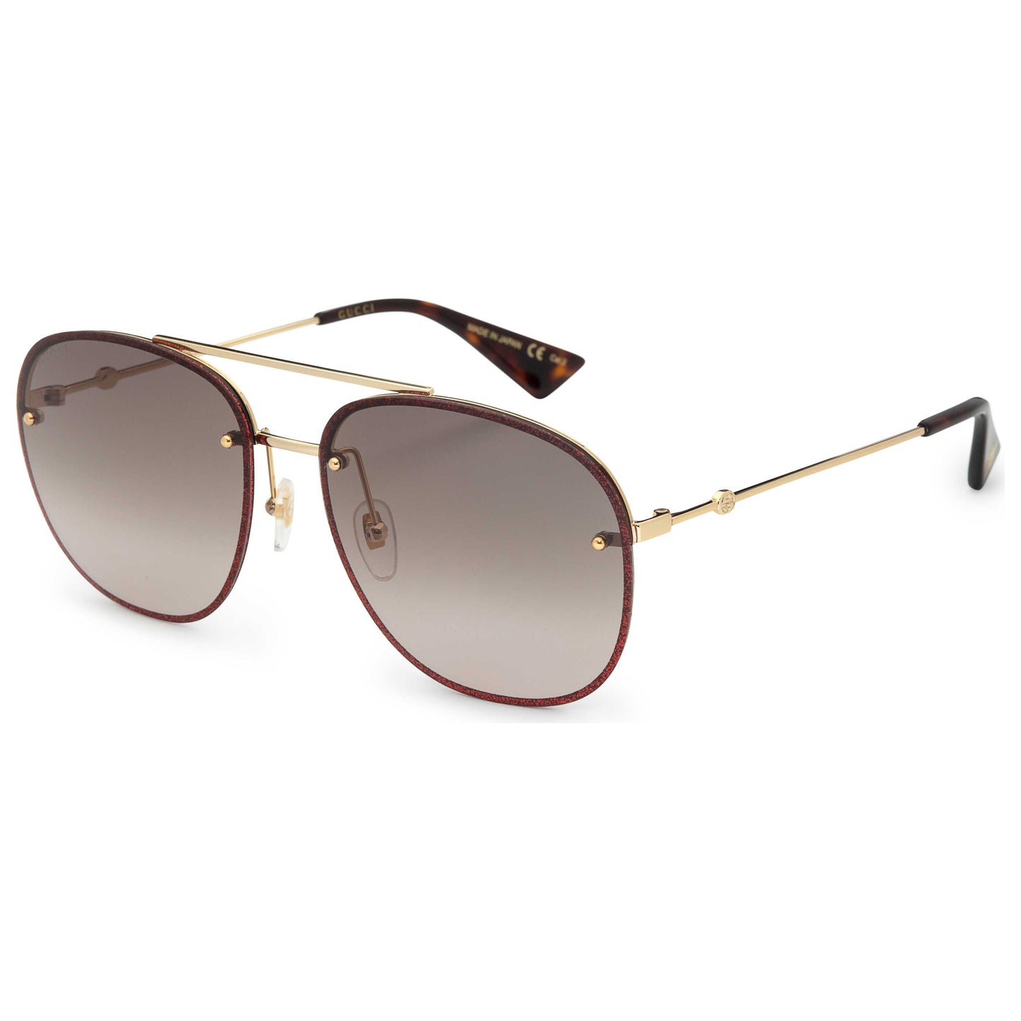 Front view of Gucci Fashion Women's Sunglasses GG0227S-003
