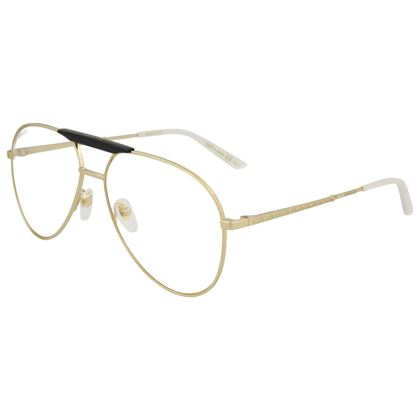 Front view of Gucci Novelty Men's Opticals GG0242S-30002405-001