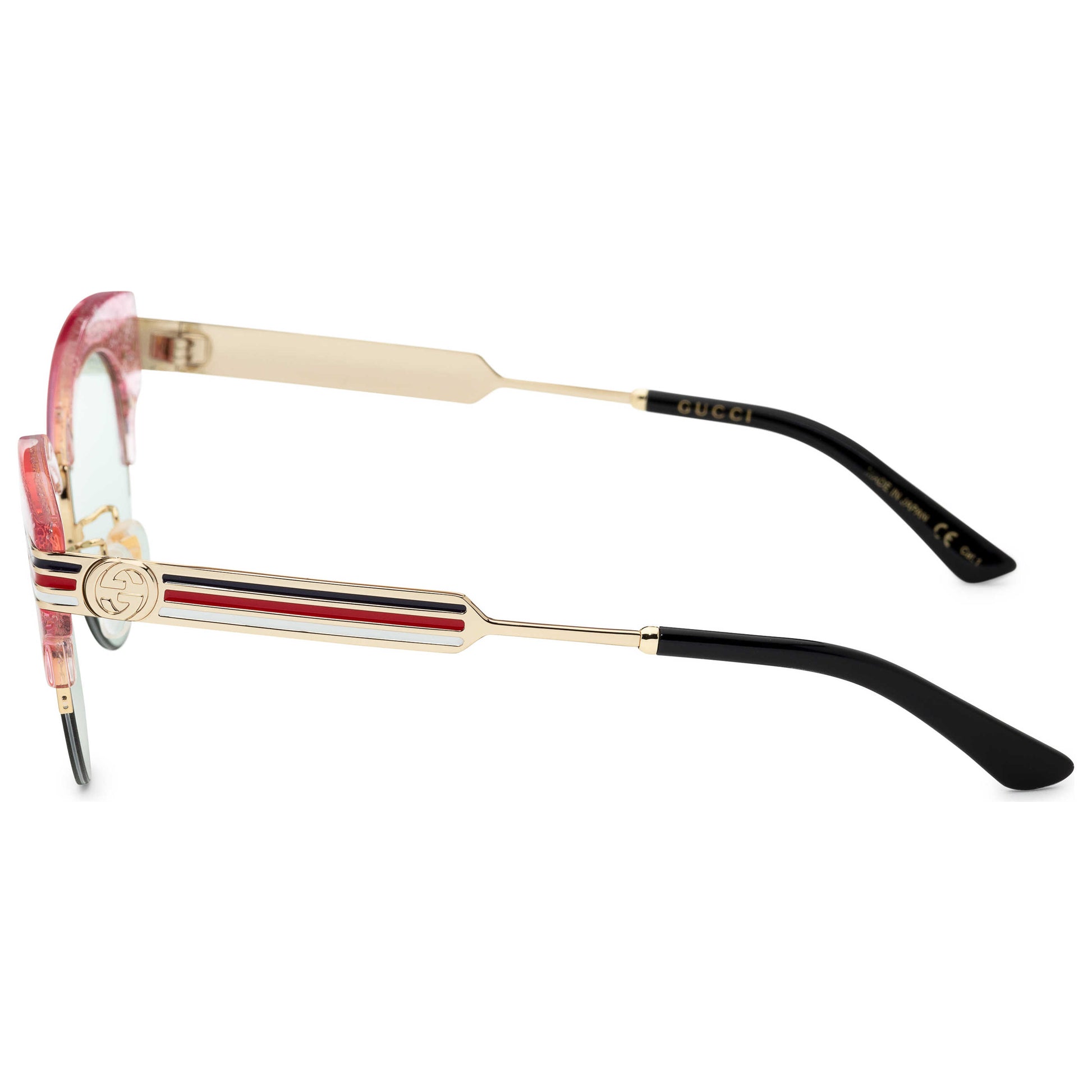 Left view of Gucci Novelty Women's Sunglasses GG0283S-006