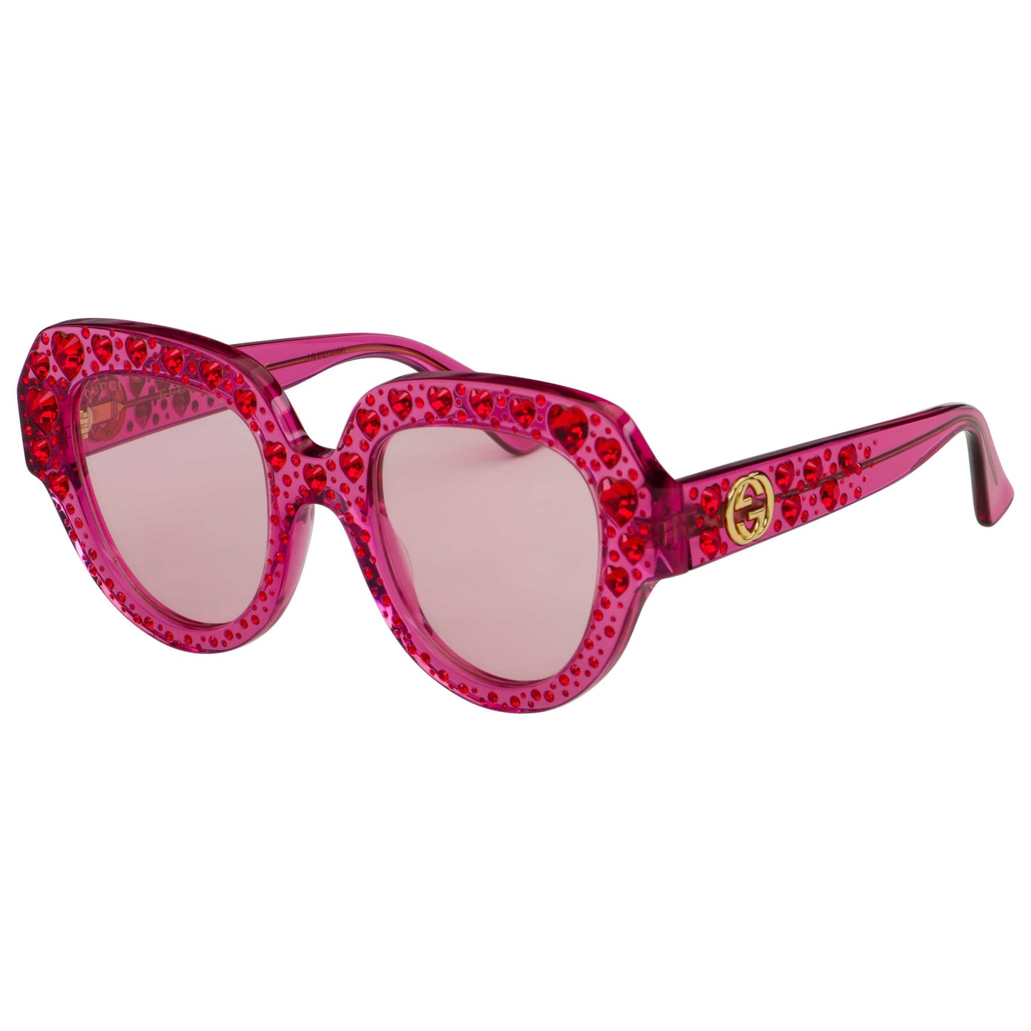 Front view of Gucci Fashion Women's Sunglasses GG0308S-003