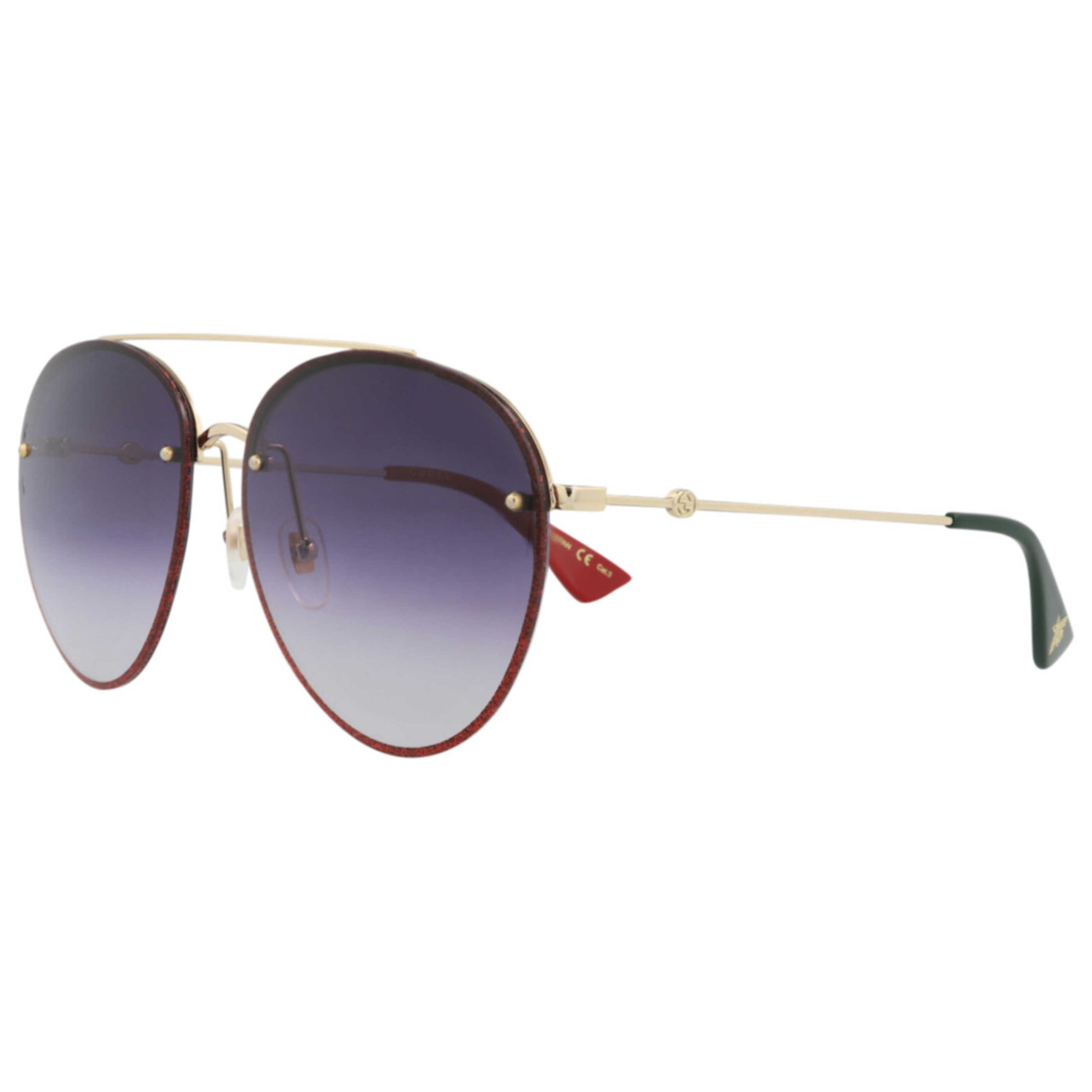 Front view of Gucci Women's Sunglasses GG0351S-30002887-001