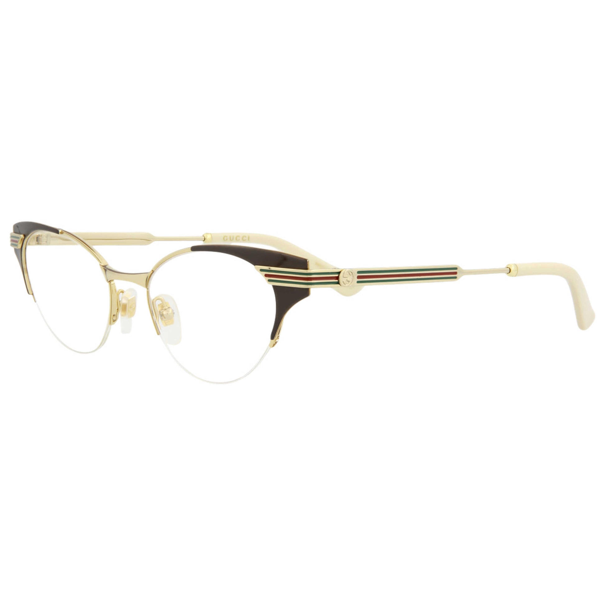 Front view of Gucci Novelty Women's Opticals GG0523O-30007707-001