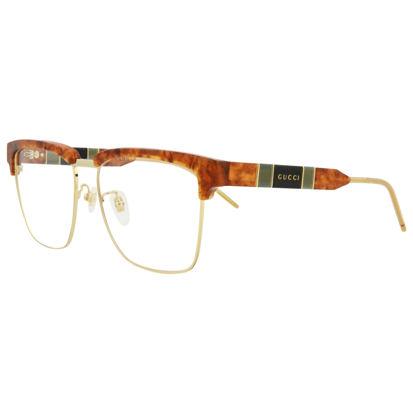 Front view of Gucci Novelty Men's Opticals GG0605O-30008100-008