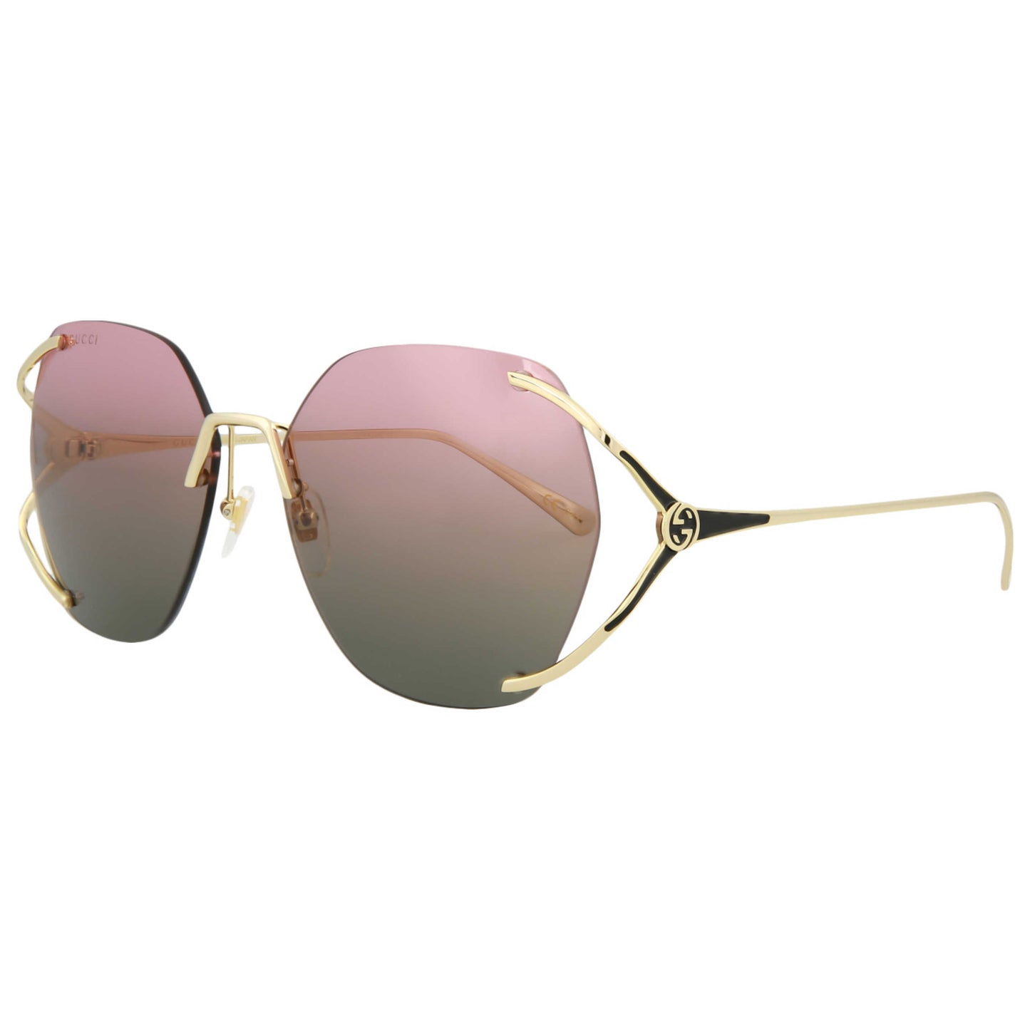 Front view of Gucci Novelty Women's Sunglasses GG0651S-30008606-001
