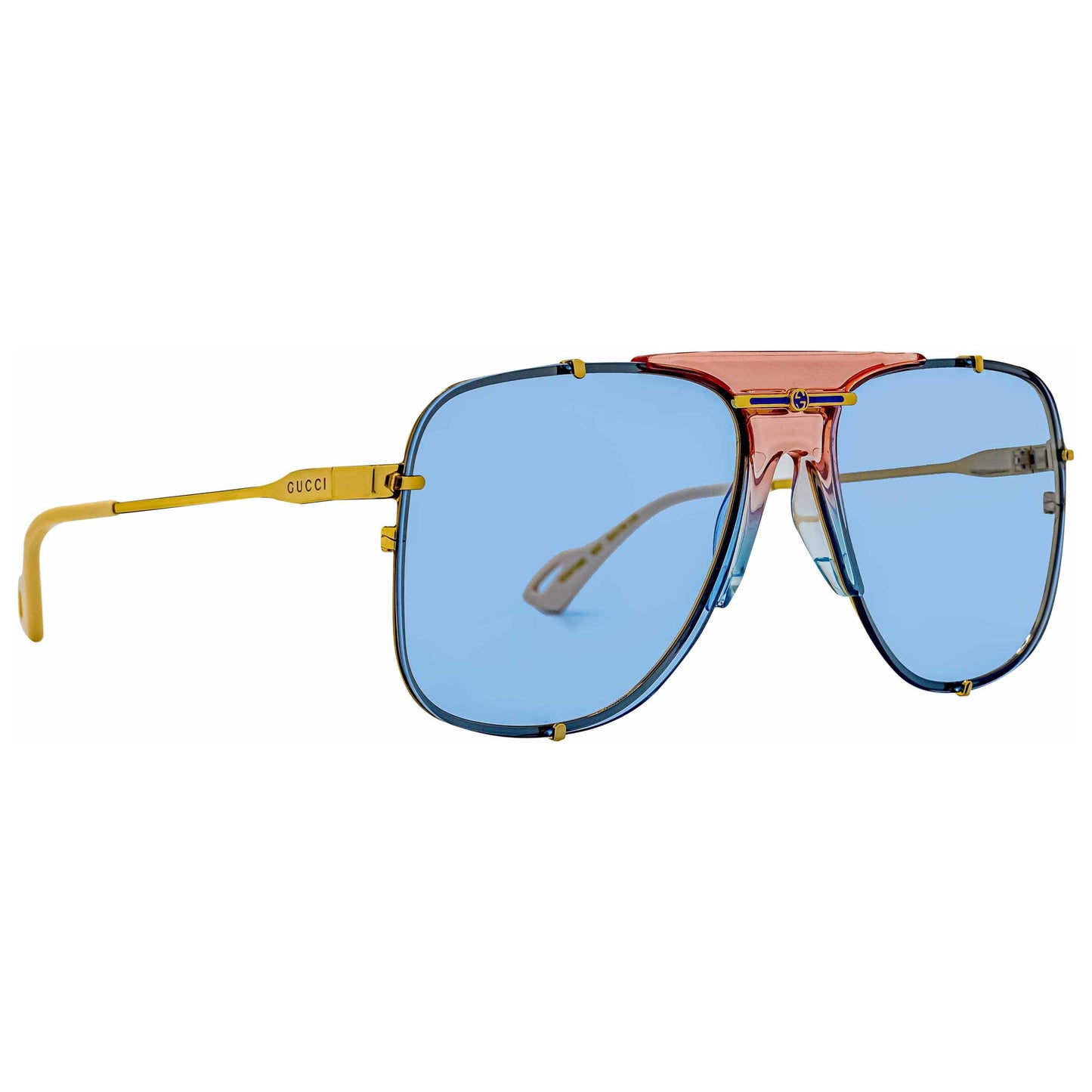 Front view of Gucci Fashion Men's Sunglasses GG0739S-005-63