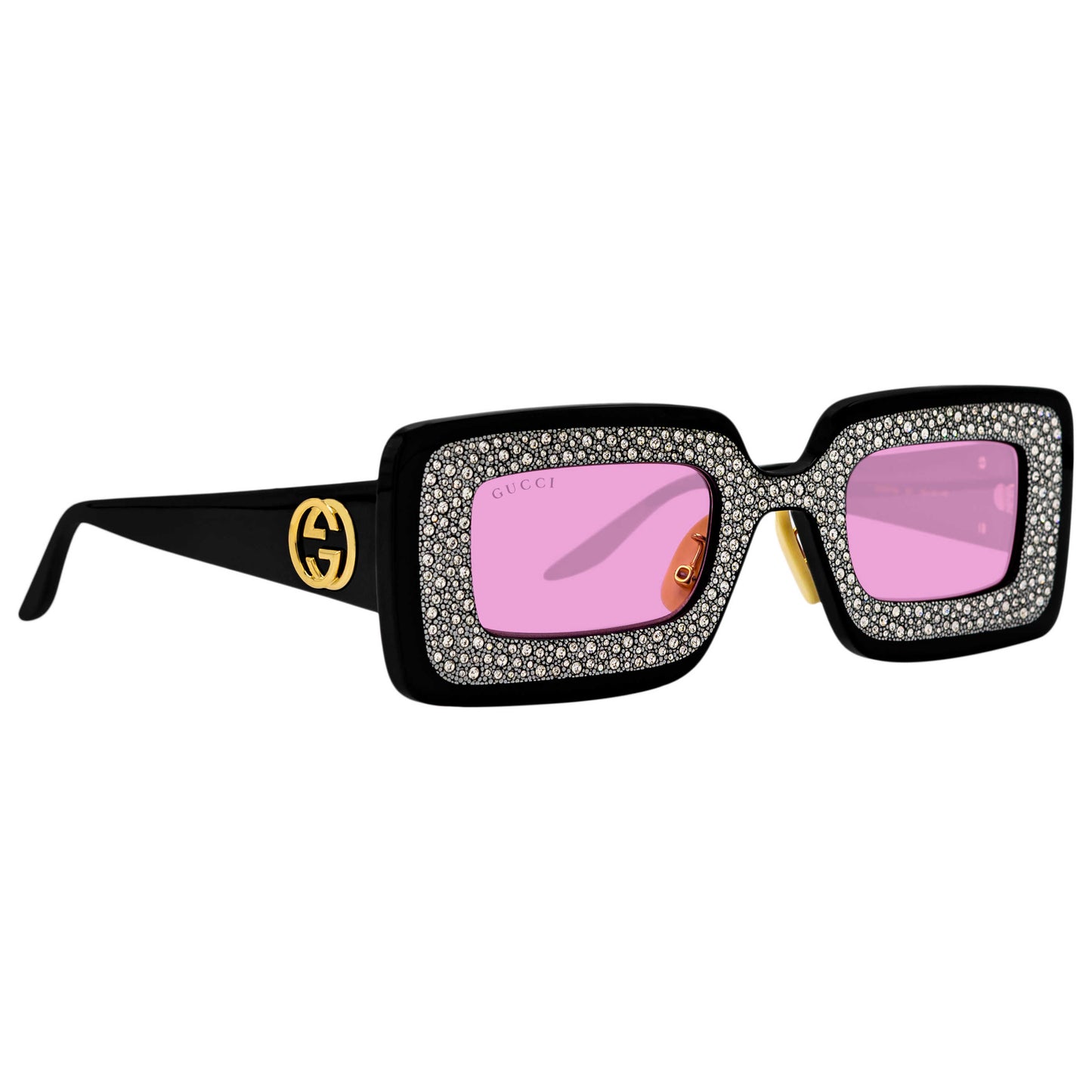 Front view of Gucci Fashion Men's Sunglasses GG0974S-001-49