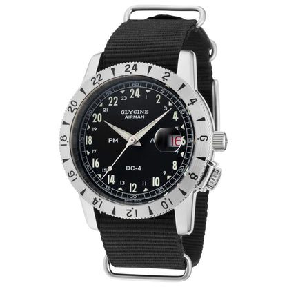 Front view of Glycine Airman DC-4 Purist Men's Automatic Watch GL0072