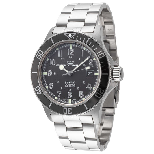 Front view of Glycine Combat Sub 42 Men's Automatic Watch GL0076