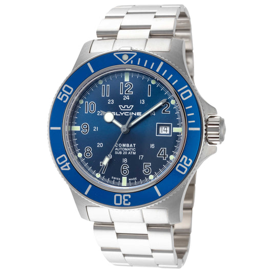 Front view of Glycine Combat Sub Men's Automatic Watch GL0077