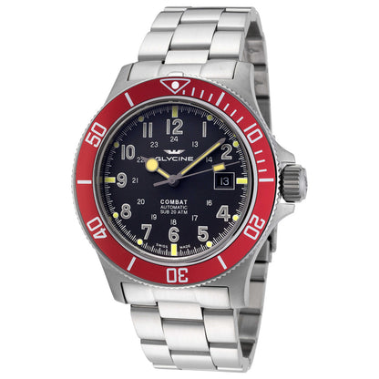 Front view of Glycine Combat Sub 42 Men's Automatic Watch GL0078