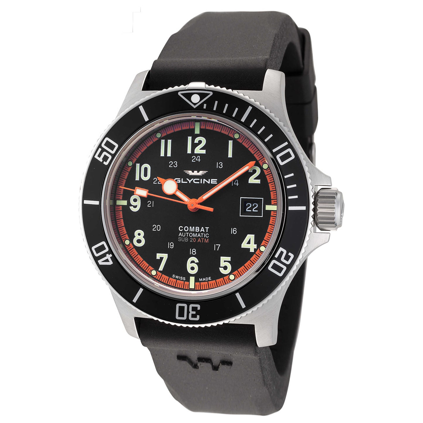 Front view of Glycine Combat Sub 42 Men's Automatic Watch GL0088