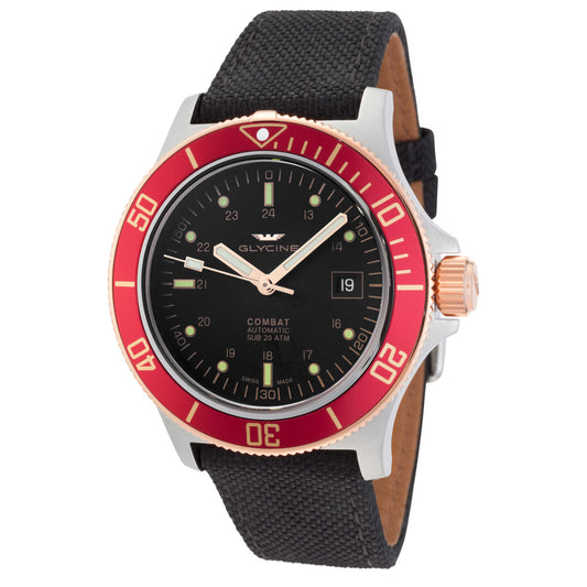 Front view of Glycine Combat Sub 42 Men's Automatic Watch GL0092