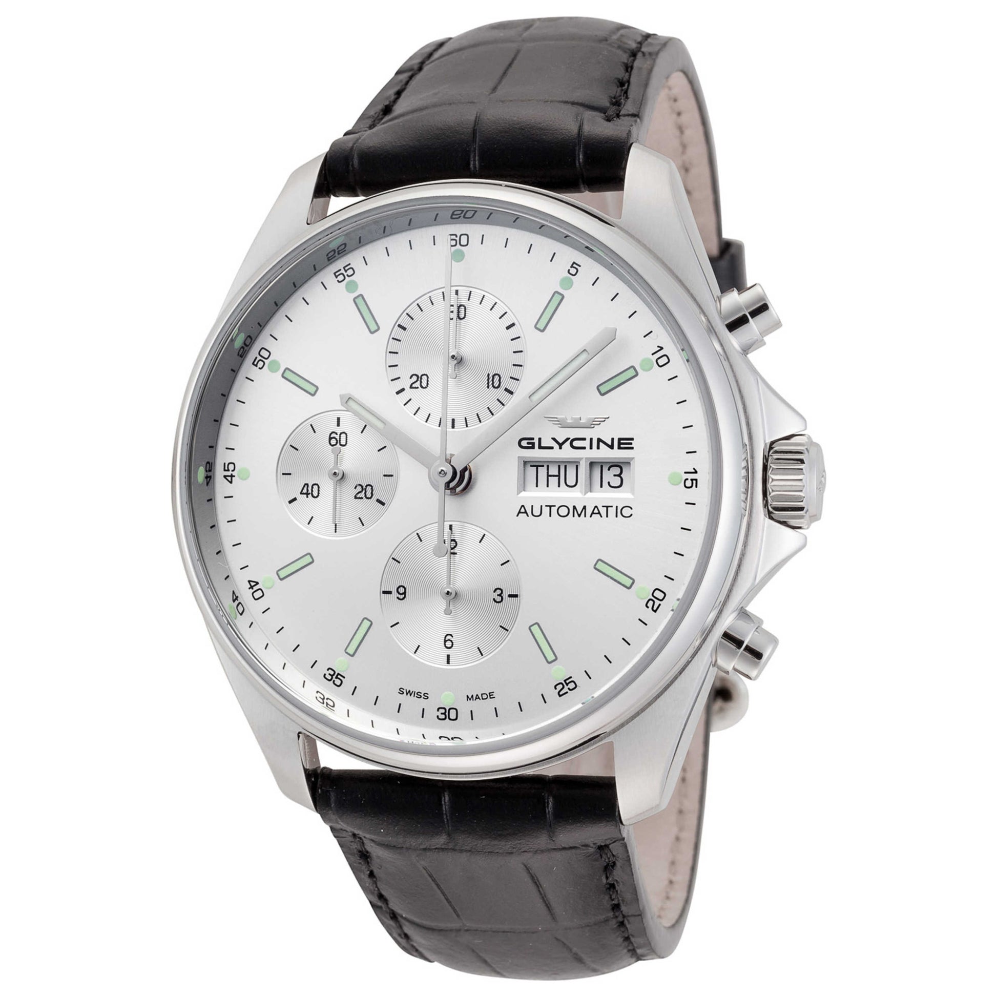 Front view of Glycine Combat Classic Chronograph Men's Automatic Watch GL0119