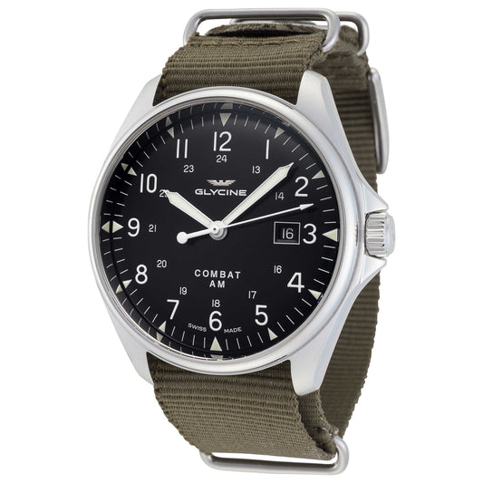 Front view of Glycine Combat 6 Vintage Men's Automatic Watch GL0122