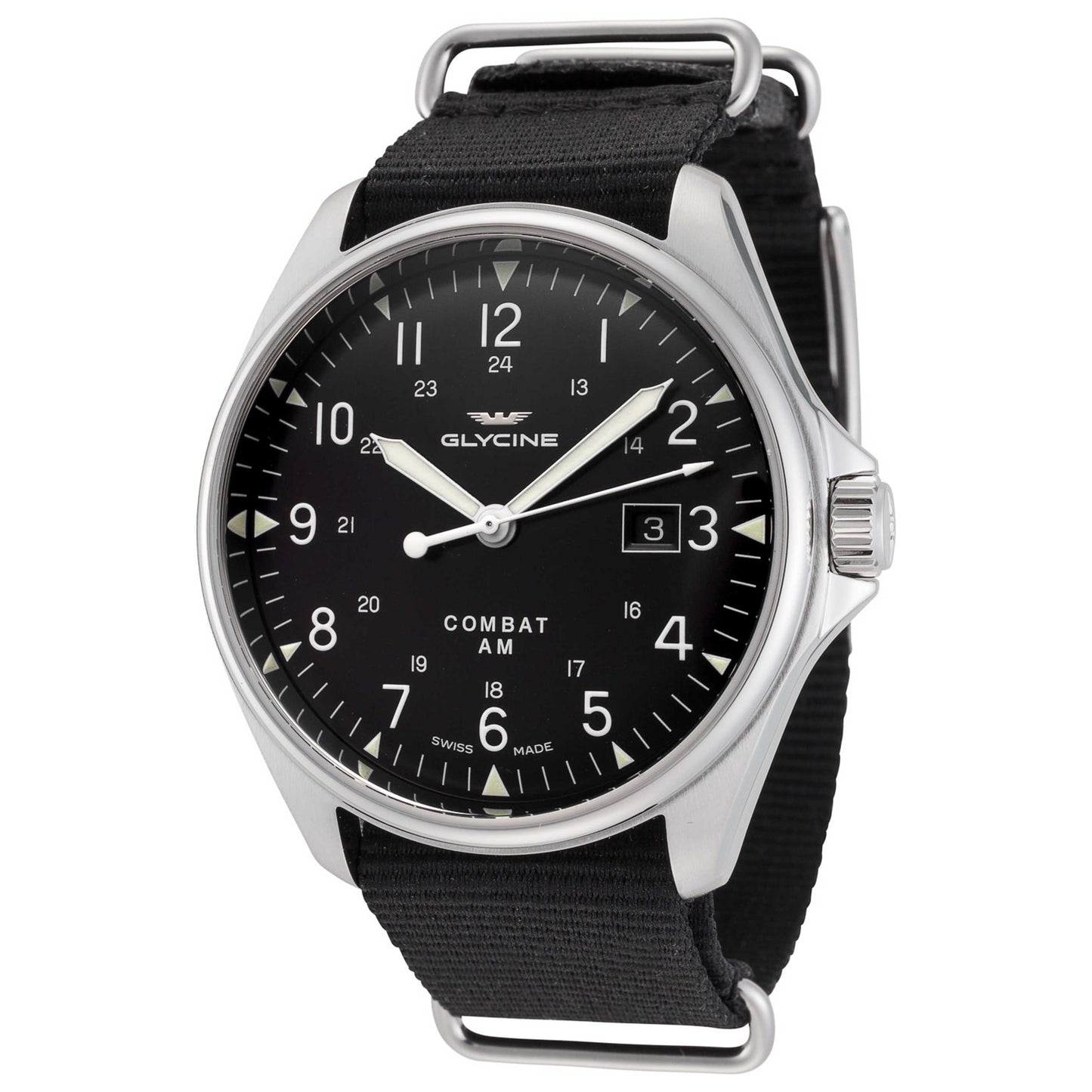 Front view of Glycine Combat 6 Vintage Men's Automatic Watch GL0123