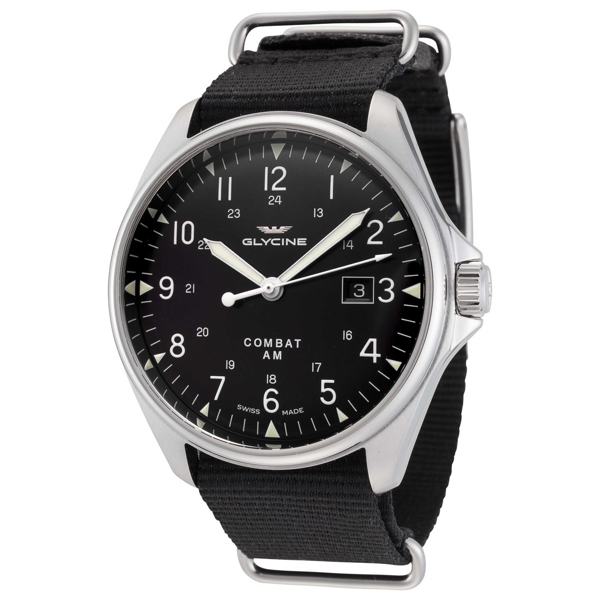 Front view of Glycine Combat 6 Vintage Men's Automatic Watch GL0123