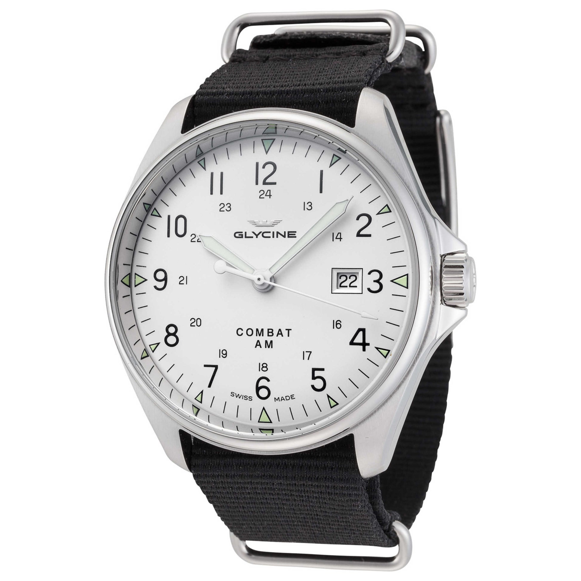 Front view of Glycine Combat 6 Vintage Men's Automatic Watch GL0124