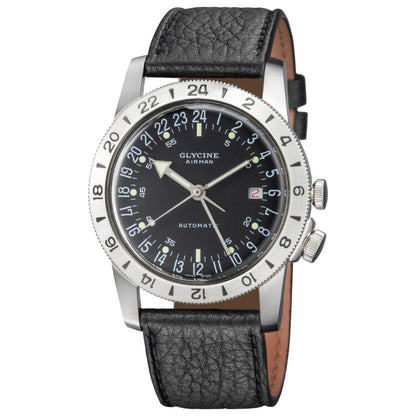 Front view of Glycine Airman No. 1 GMT Men's Automatic Watch GL0162
